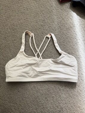 lululemon athletica white Strappy Crossback Sports Bra